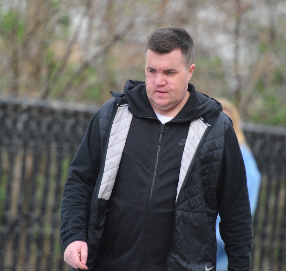 Steven "Bonzo" Daniel, a member of the Daniel crime clan, outside a court.