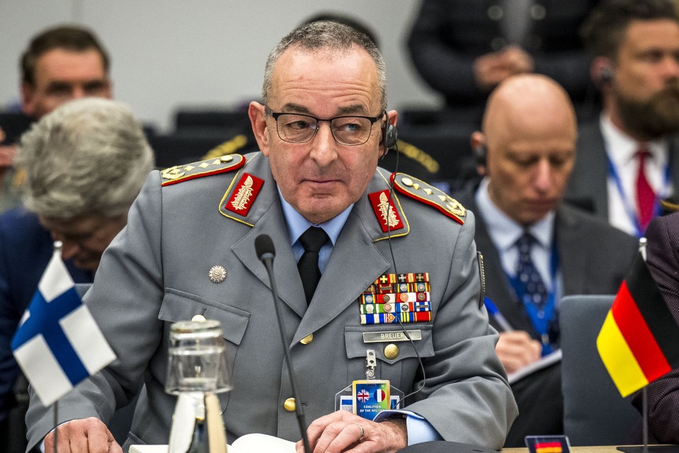 General Carsten Breuer, Chief of Defence of Germany, at a NATO meeting.