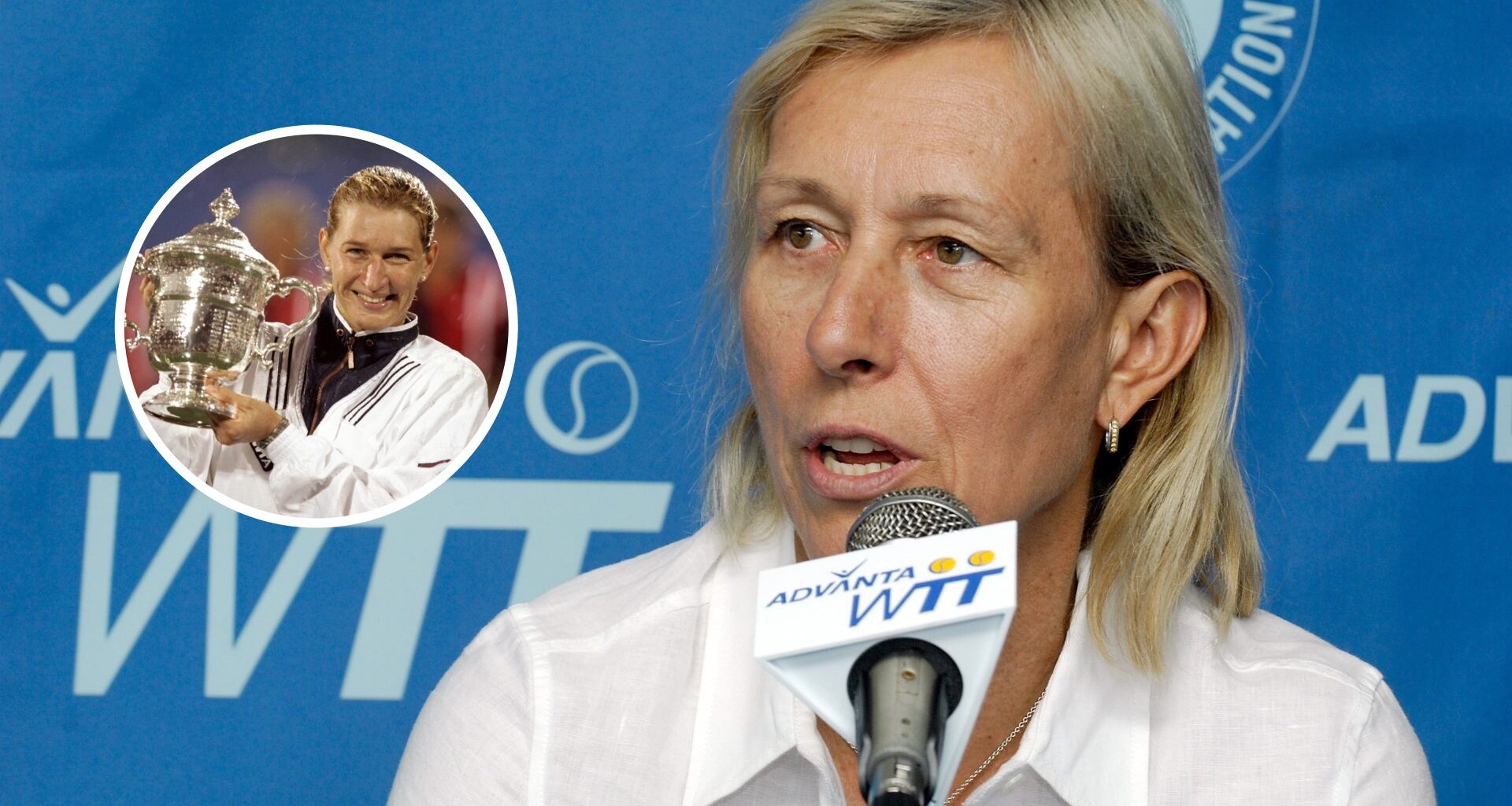 Who Martina Navratilova picked as the greatest of all time between herself and Steffi Graf
