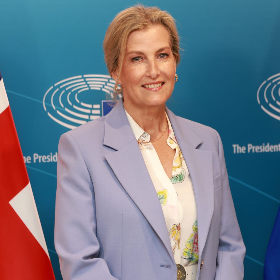 brussels, belgium march 26: sophie, duchess of edinburgh attends a uk government and european parliament intergroup on childrens rights, an event to ensure safety of children is at the top of the international agenda meeting in brussels, belgium. the duchess and jess phillips highlighted urgent need to tackle child sexual exploitation and abuse. (photo by ian vogler pool/getty images)