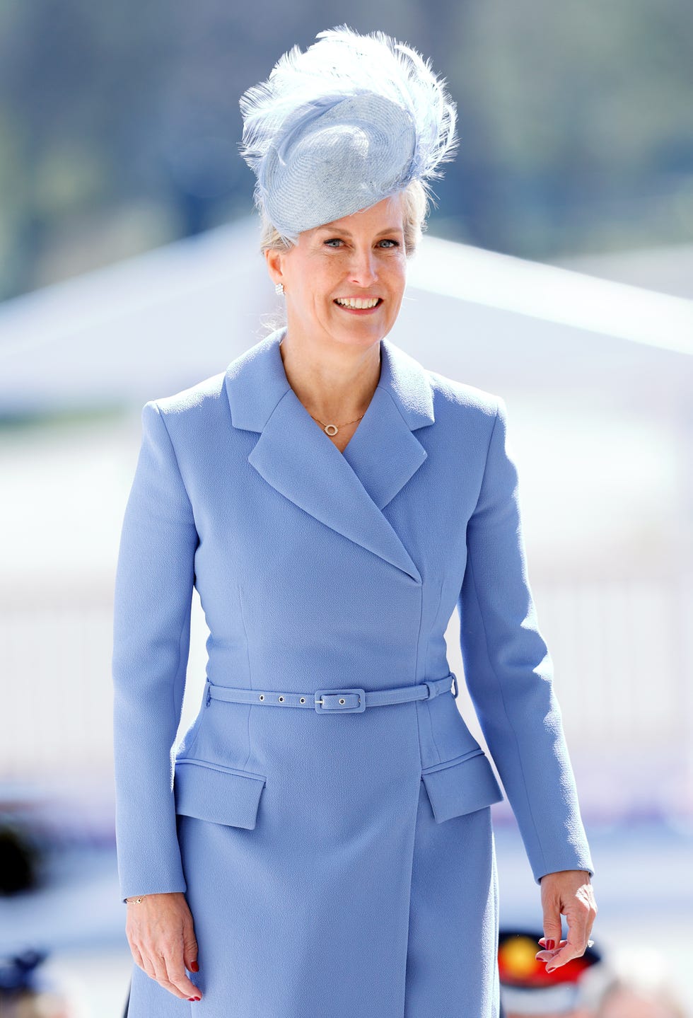camberley, united kingdom april 11: (embargoed for publication in uk newspapers until 24 hours after create date and time) sophie, duchess of edinburgh represents king charles iii as the reviewing officer during the sovereigns parade at the royal military academy sandhurst on april 11, 2025 in camberley, england. the sovereigns parade, first held in 1948 in the presence of king george vi, marks the culmination of 44 weeks training and the passing out of the officer cadets who have completed the commissioning course. (photo by max mumby/indigo/getty images)