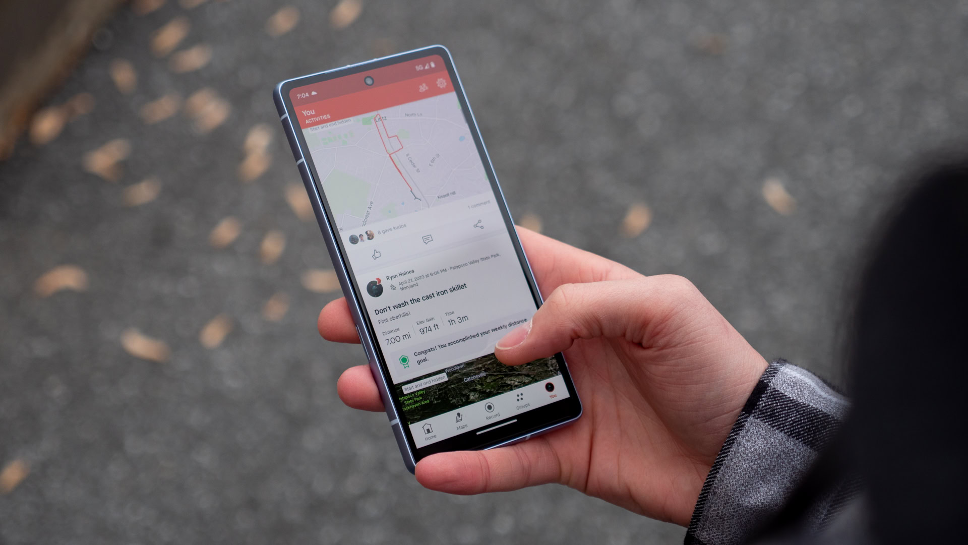 google pixel 7a using strava