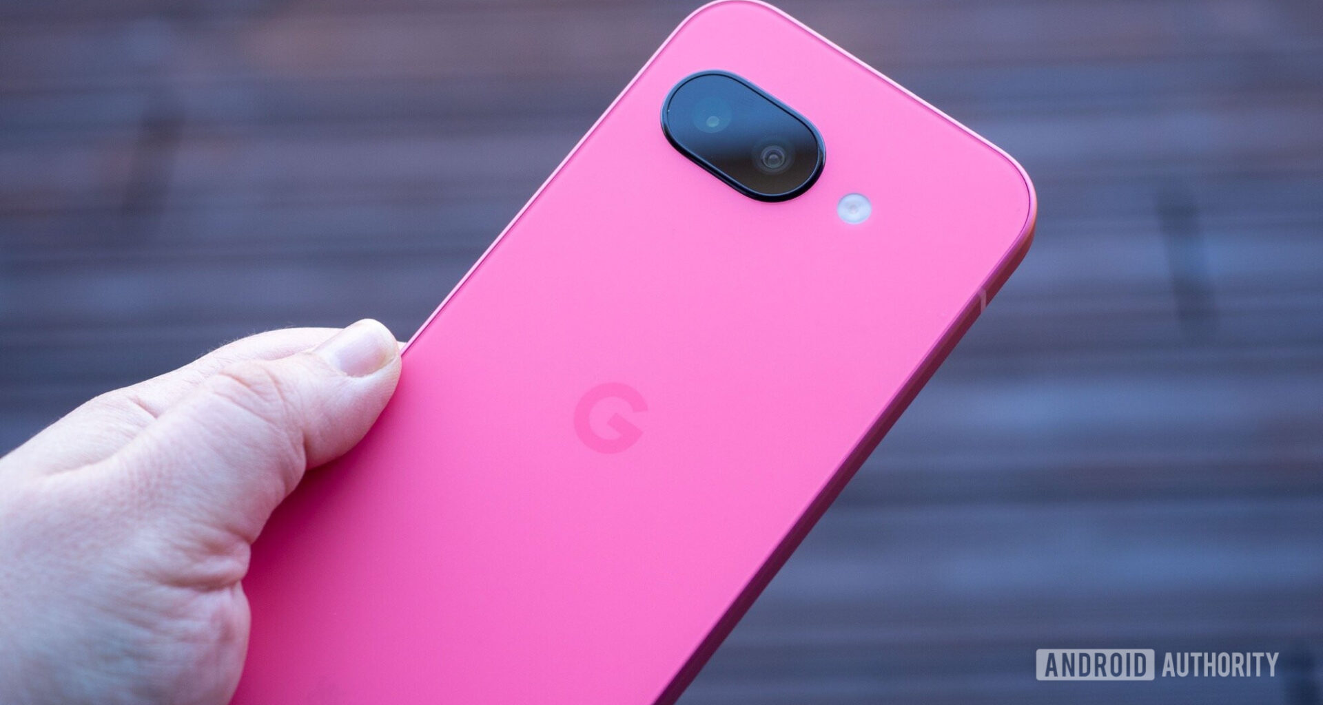 google pixel 9a in hand back