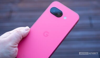 google pixel 9a in hand back
