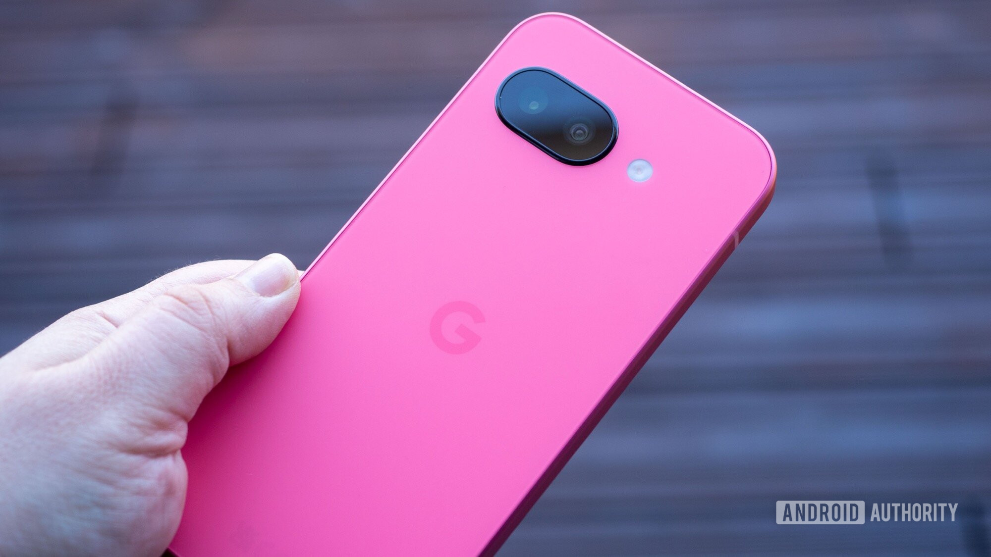 google pixel 9a in hand back
