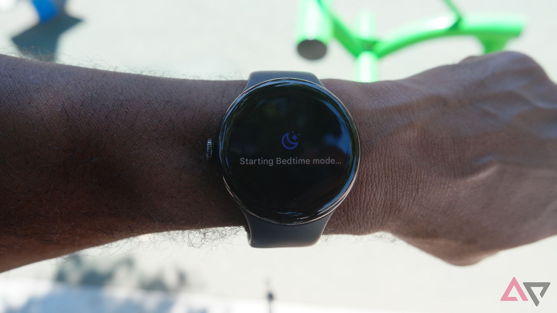 Google Pixel Watch 3 showing Bedtime mode starting