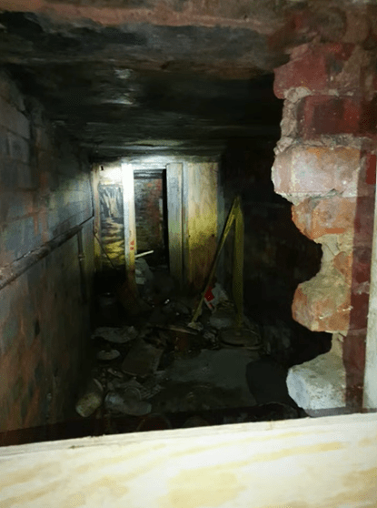 Interior of Glasgow's hidden tunnels.