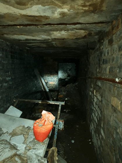 Interior of Glasgow's hidden tunnels.