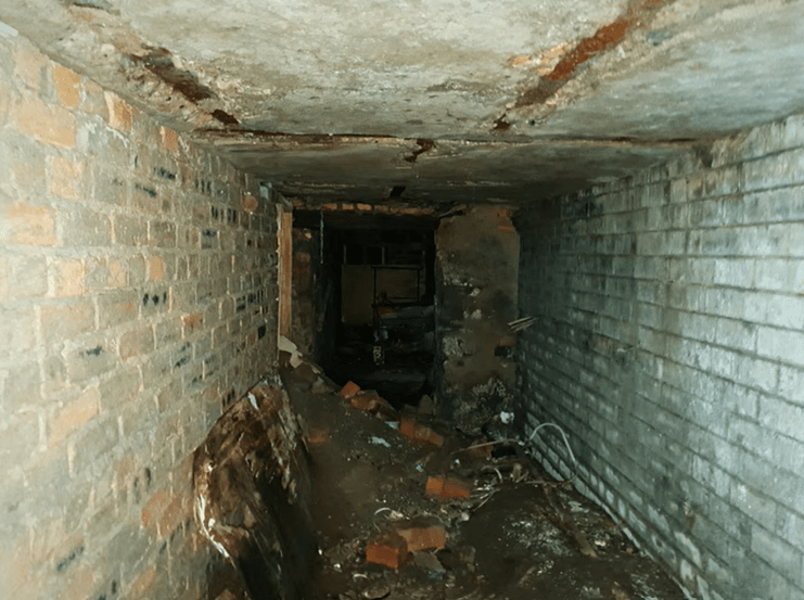 Interior of Glasgow's hidden tunnels.