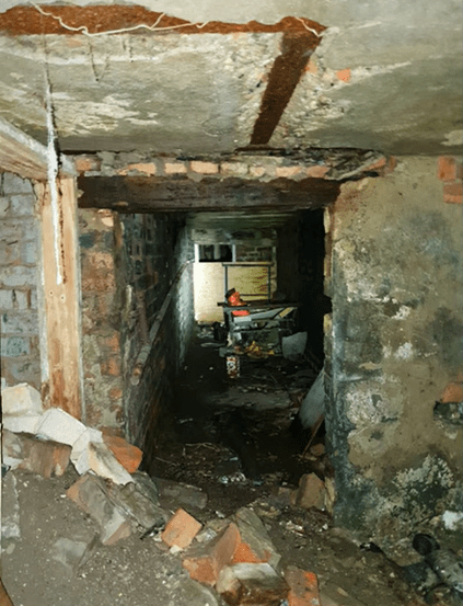 Interior of Glasgow's hidden tunnels.