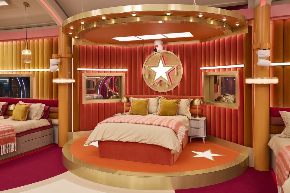 Celebrity Big Brother bedroom set.