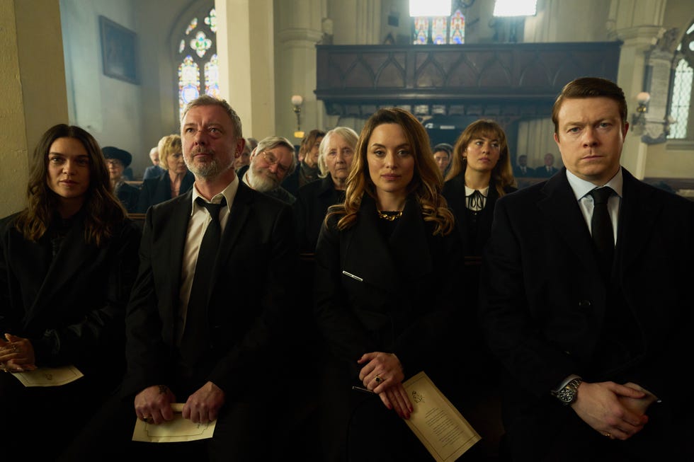 sabrina bartlett, zoë tapper, john simm and daniel rigby in i, jack wright
