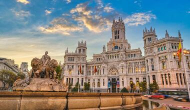 Square in Madrid, Spain.