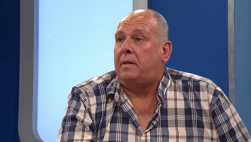 Screengrab of Steve Dymond on the Jeremy Kyle Show.