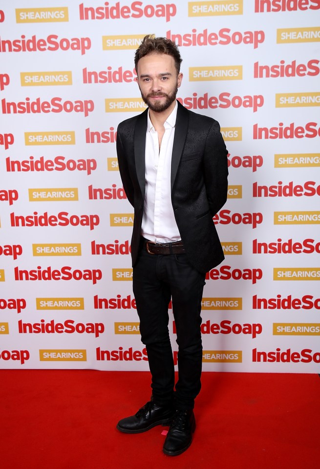 Jack P. Shepherd at the Inside Soap Awards.