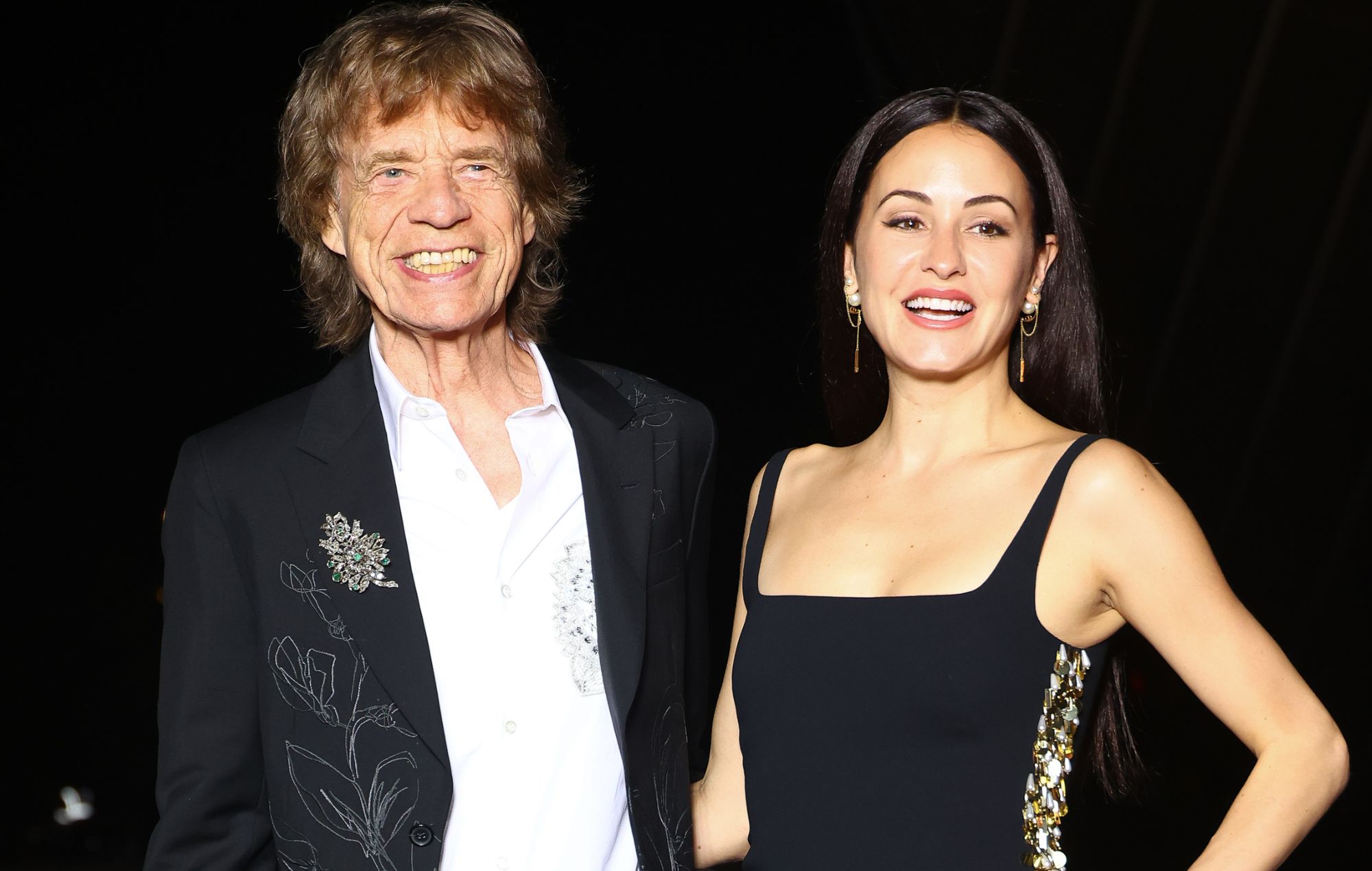 Mick Jagger and Melanie Hamrick in 2024. 