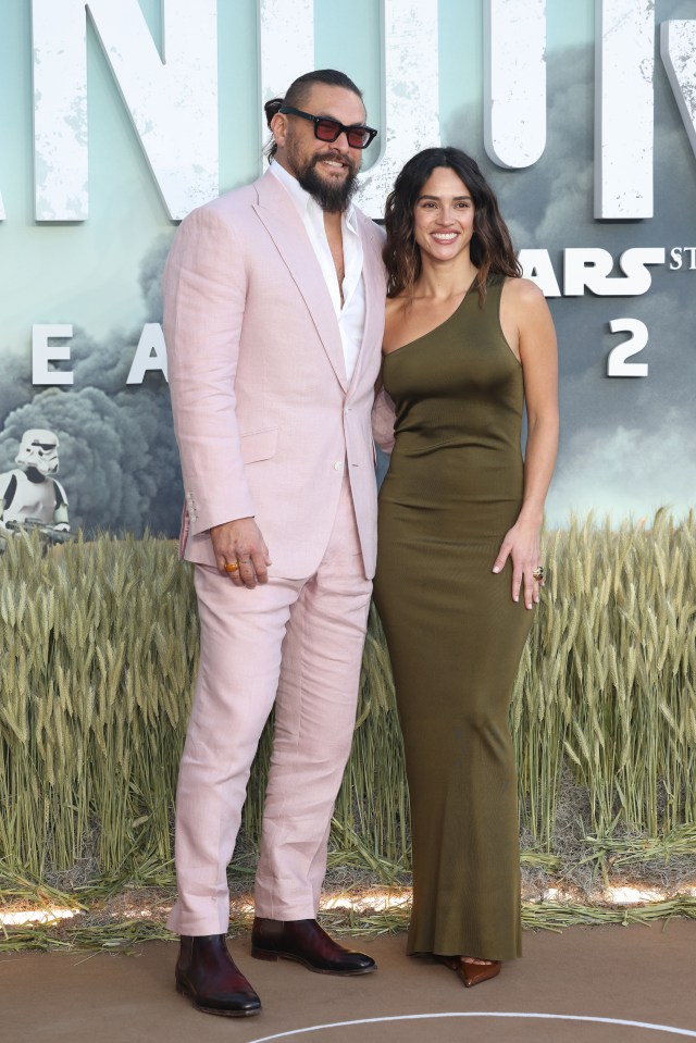 Jason Momoa and Adria Arjona at the Andor Season Two UK Sneak Peek.