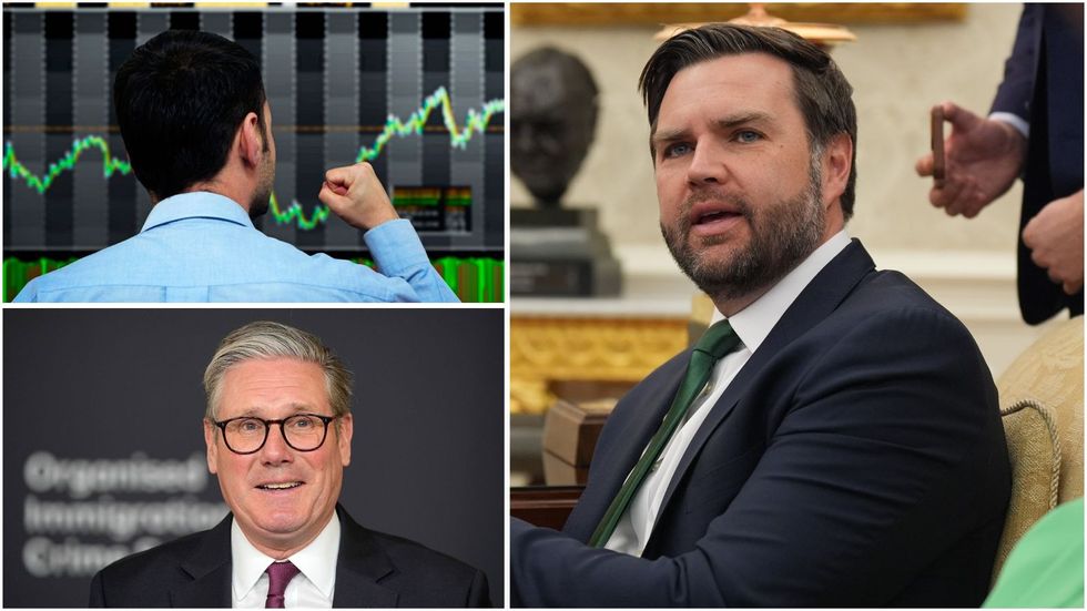 JD Vance, Keir Starmer and stock market rise