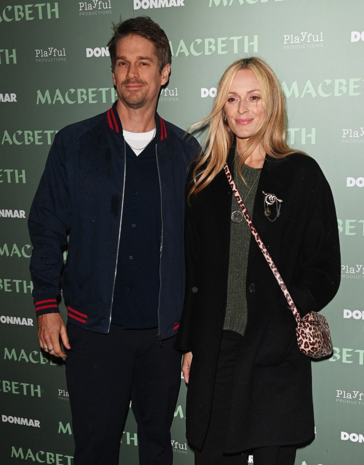 Jesse Wood and Fearne Cotton at the Macbeth press night.