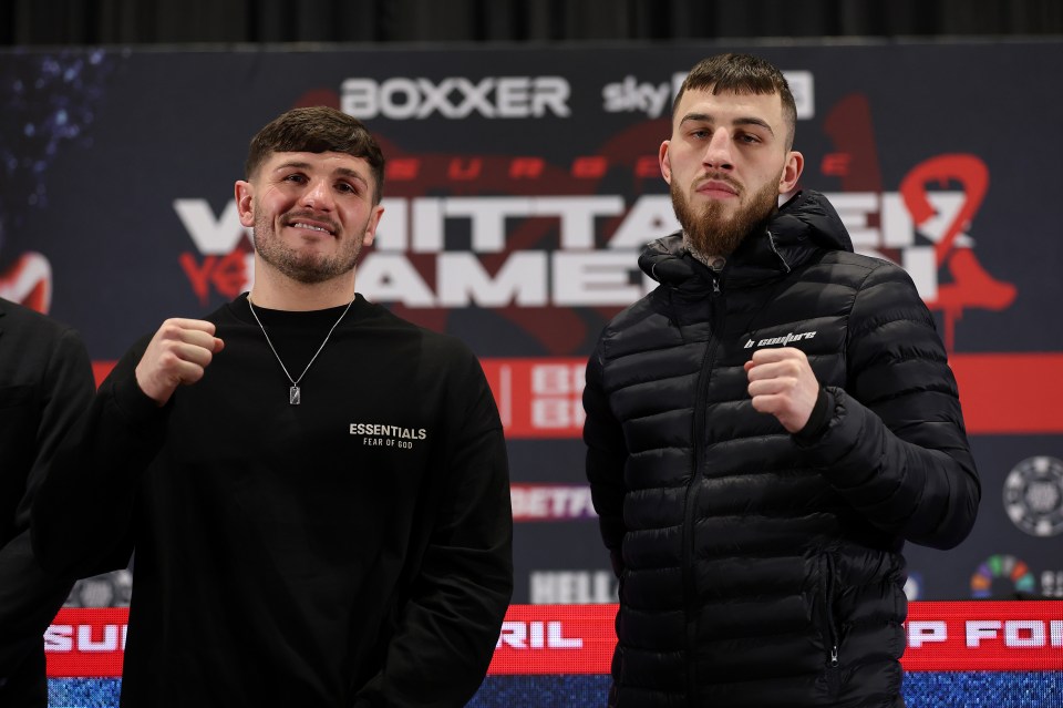 Lee Cutler victorious in a boxing match.