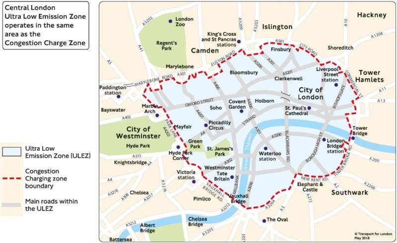 London's low emission zones save lives and money, new study finds