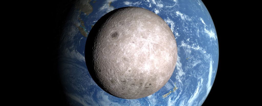 Striking Evidence of Water Imbalance on The Moon Hints at a Collision : ScienceAlert