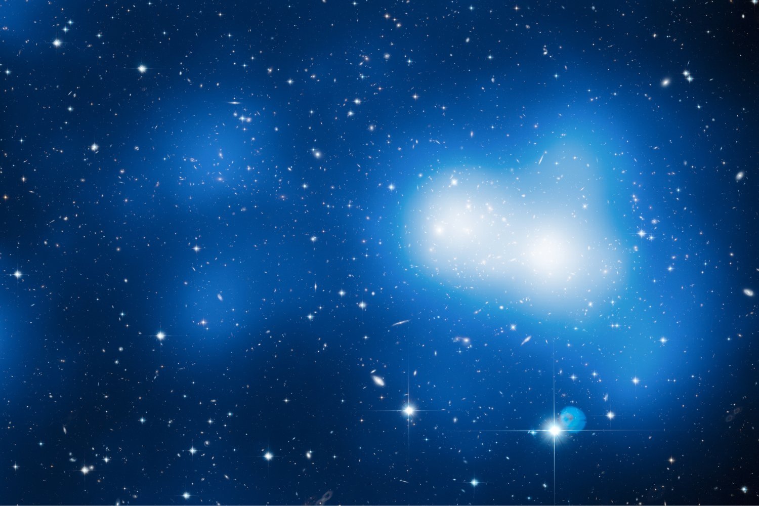 A large galaxy cluster.