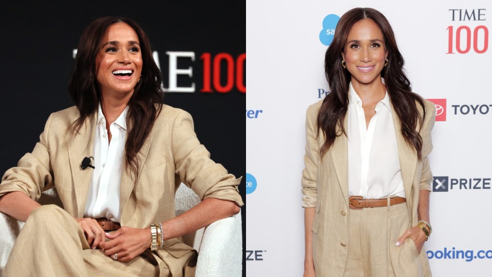 Meghan Markle wears Ralph Lauren for the 2025 TIME100 Summit in New York City.