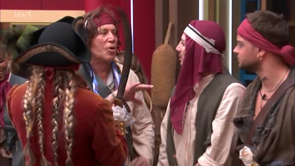 Mickey Rourke on Celebrity Big Brother.