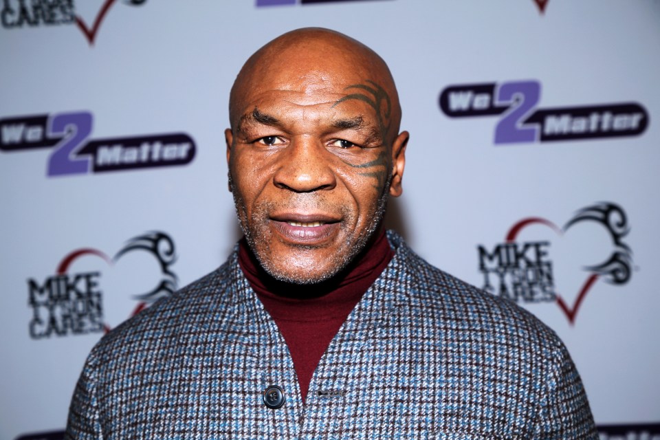 Mike Tyson at a fundraiser.