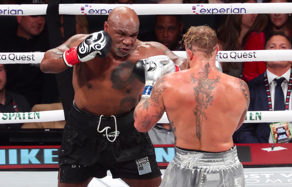 Mike Tyson boxing Jake Paul.