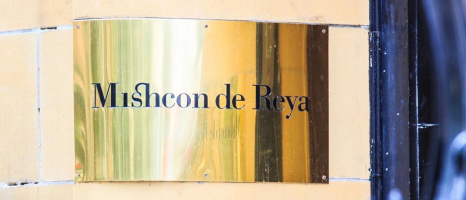 Mishcon de Reya brass plaque.