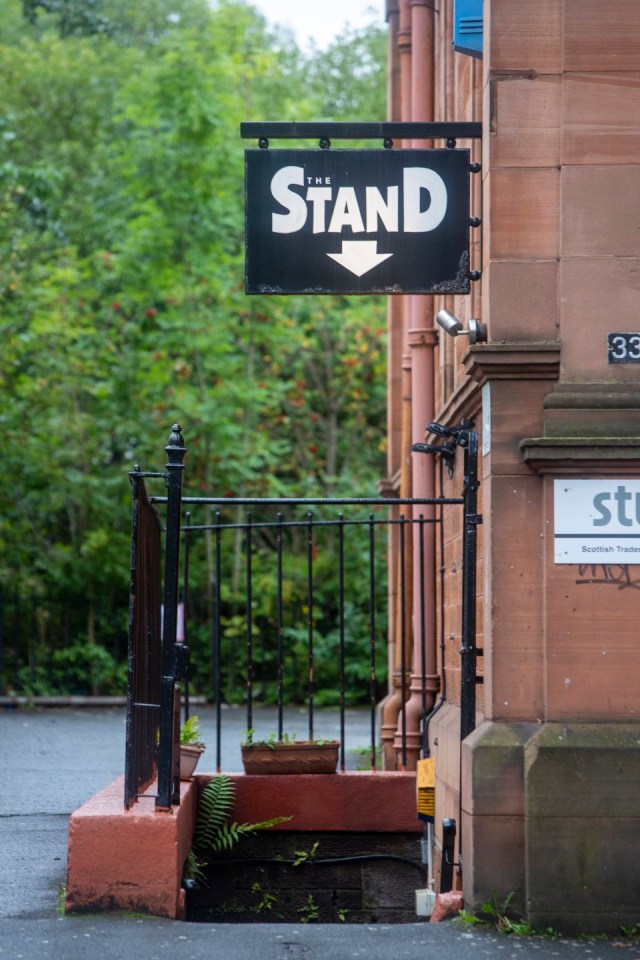 The Stand Comedy Club in Glasgow. Simon Houston starts his comedy adventure.