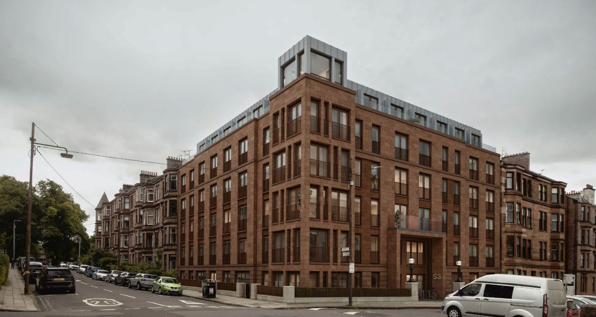 Design tweaks steer contentious Hillhead flats through planning : April 2025 : News : Architecture in profile the building environment in Scotland