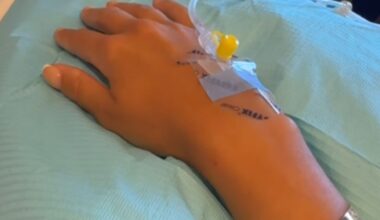 Towie's Yazmin Oukhellou rushed to hospital and put on a drip as she sends warning to fans