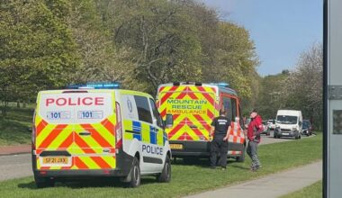 Police launch large rescue mission after incident at Scots tourist landmark