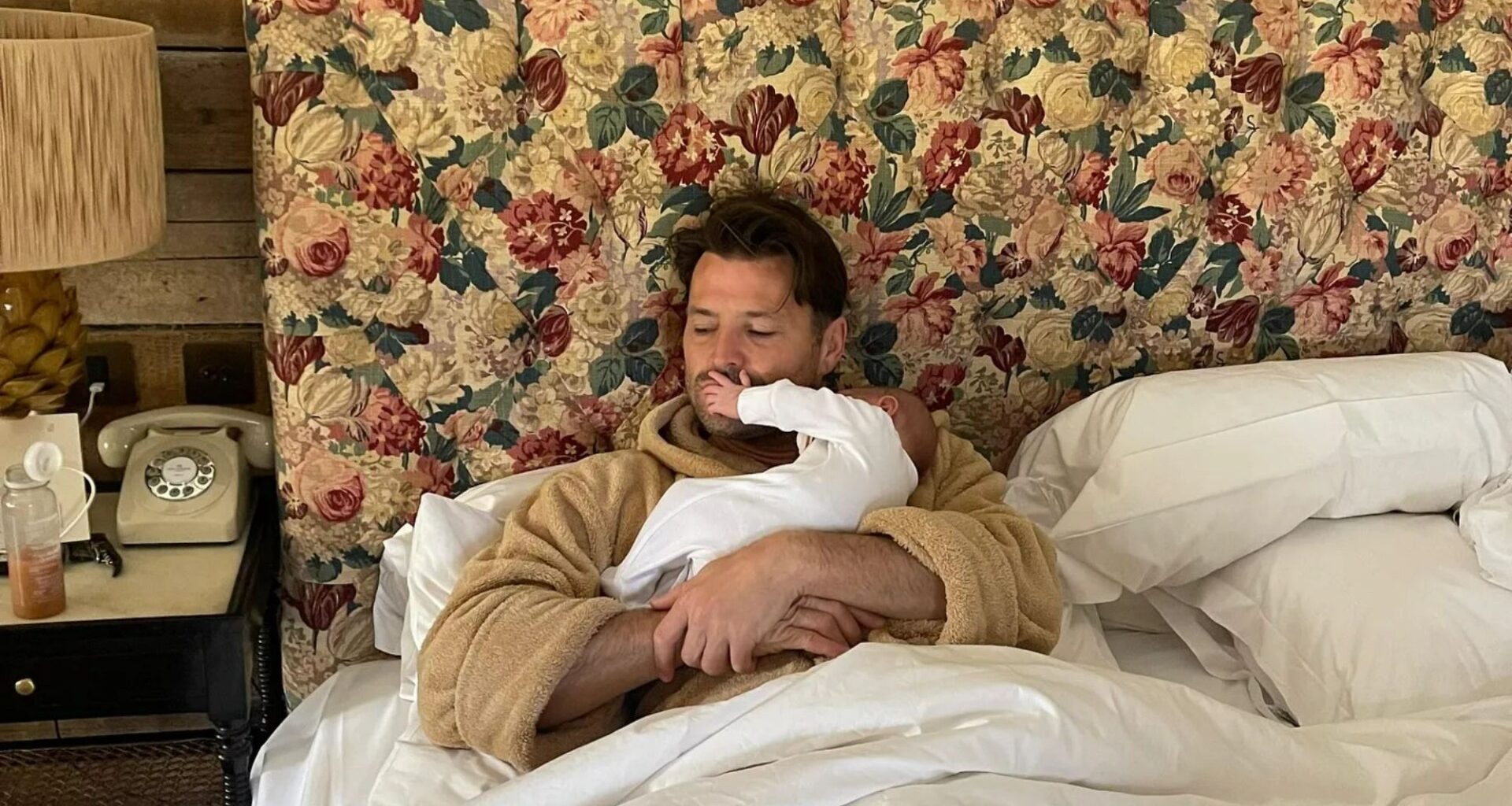 Mark Wright says he's 'in his dad era' as he shares adorable photos with baby Palma on trip away with Michelle Keegan