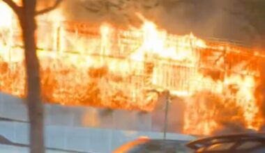 Huge fire in Paris sends black smoke across city of light as fire crews scramble to extinguish blaze