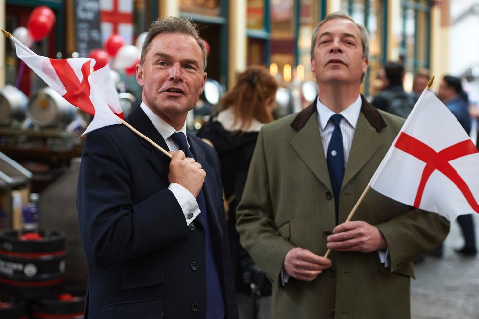 Nigel Farage celebrating St George's Day
