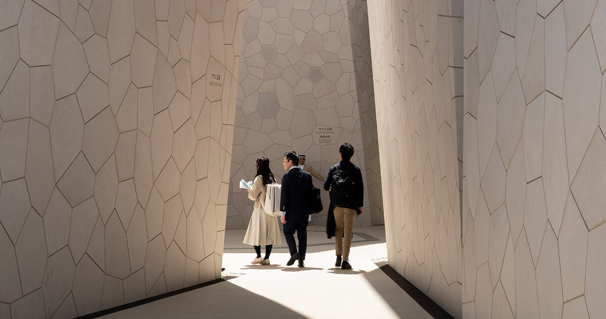 foster channels saudi arabia streets for expo 2025 osaka pavilion