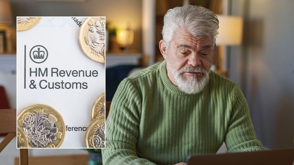 Older man and HMRC sign