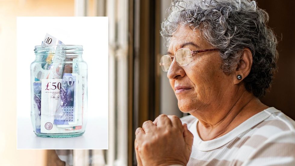 Older woman and pounds