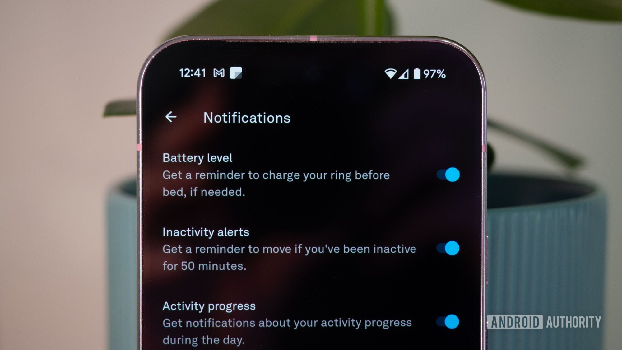 oura app notifications