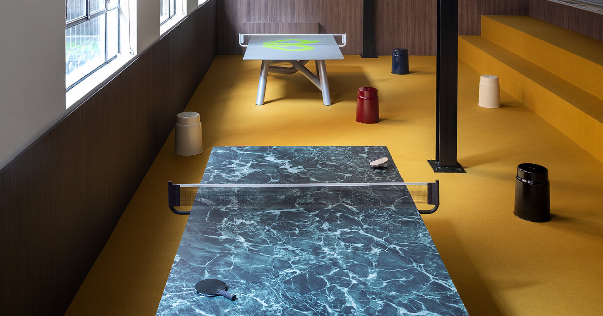 outpump designs a social club with ping-pong tables by LAVA