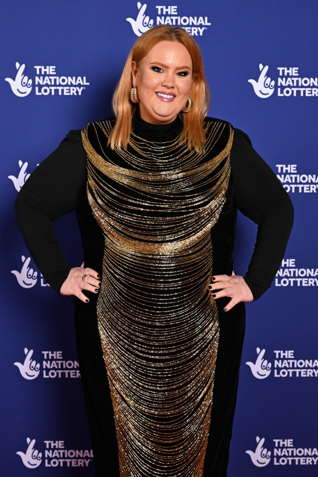 Donna Preston at The National Lottery New Year's Eve Big Bash 2024.
