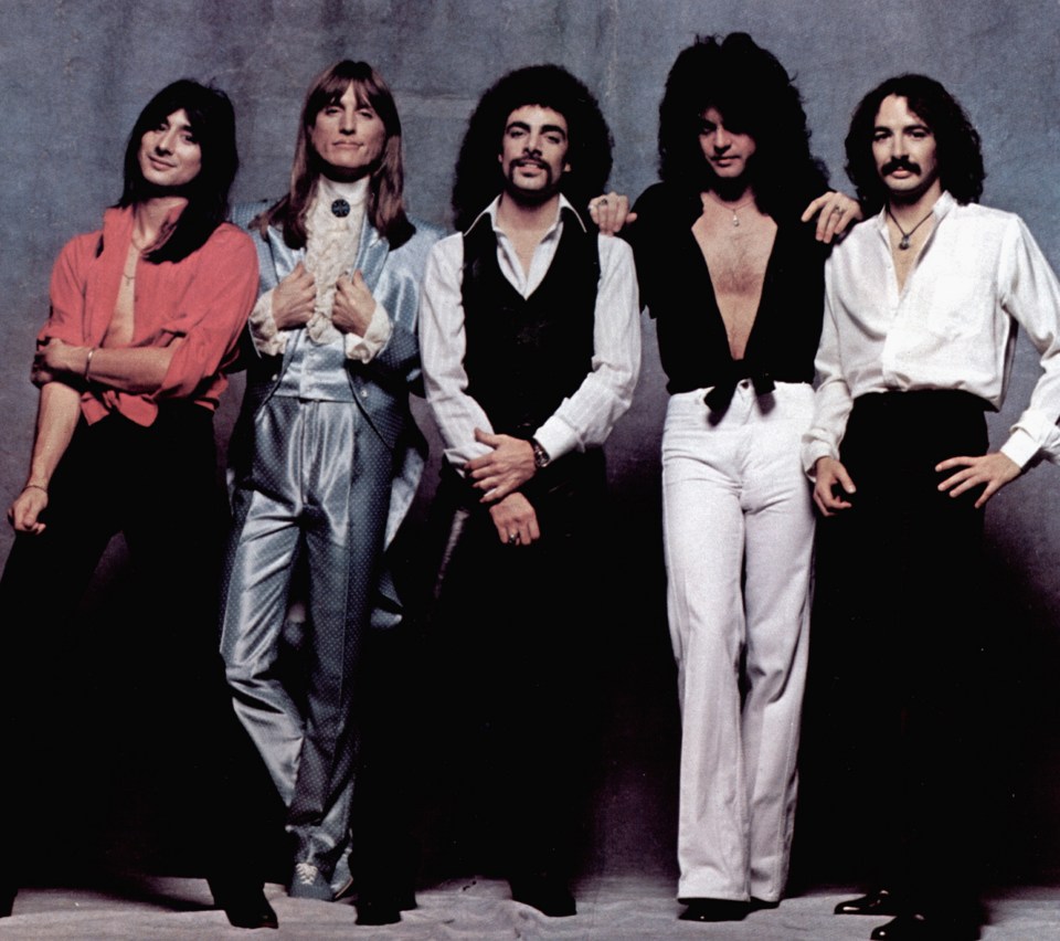 Group photo of Journey band members.