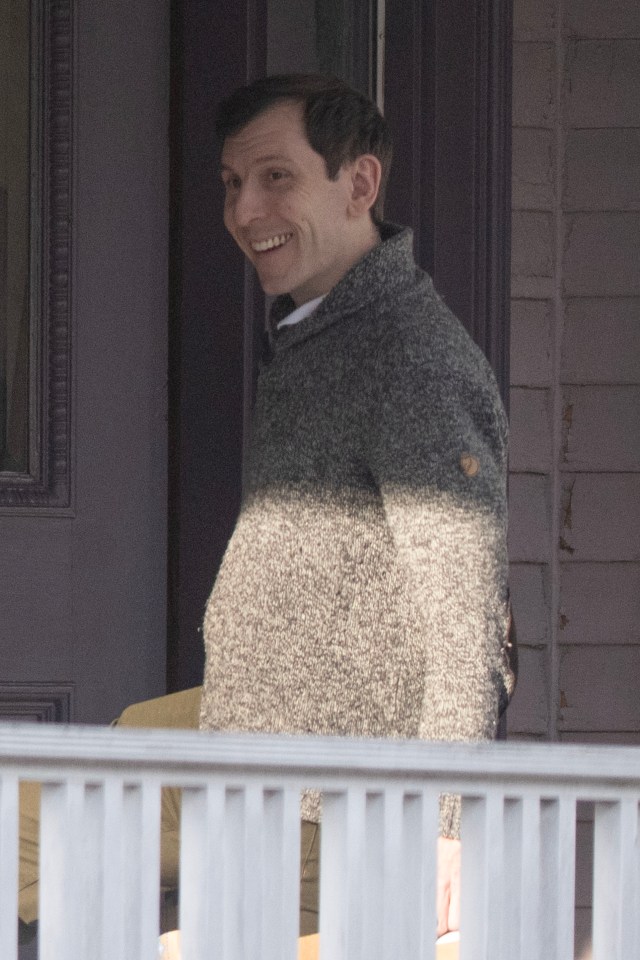 Erik Per Sullivan leaving his house and getting coffee.