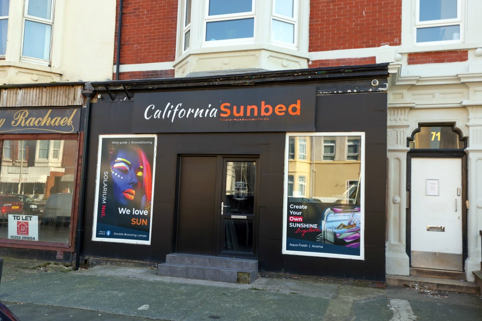 California Sunbed tanning salon in Blackpool.