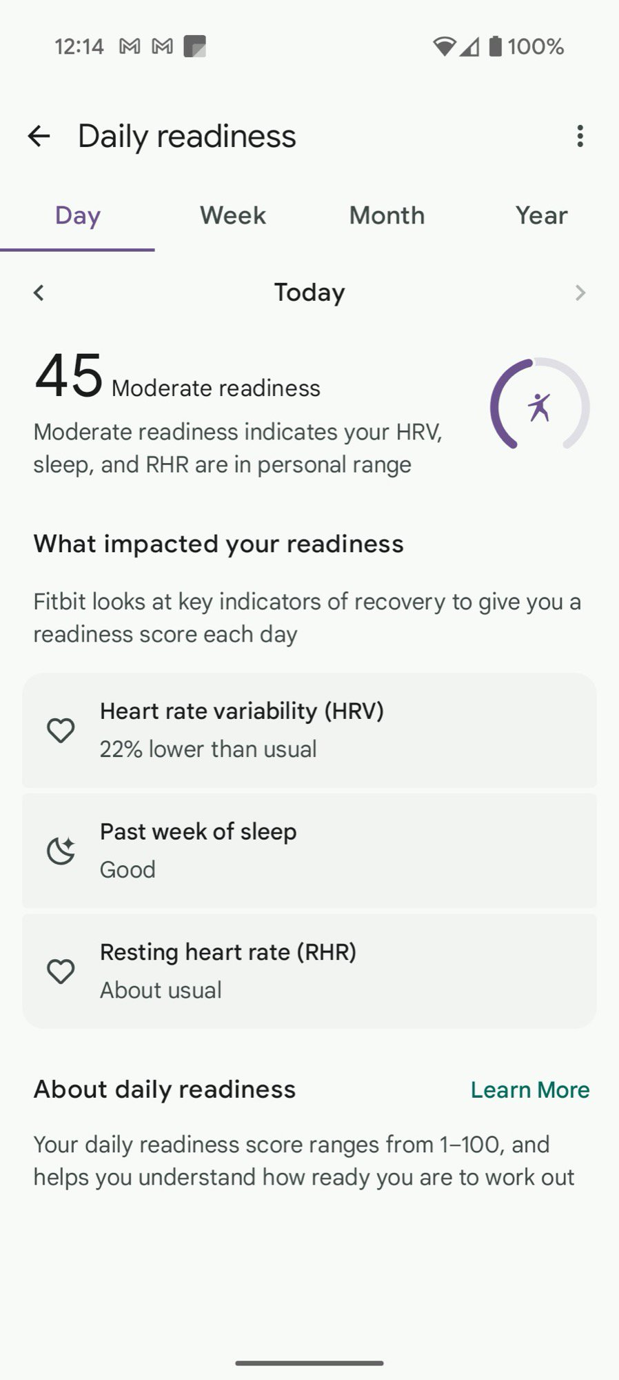 pixel watch 3 fitbit sick day 1 readiness