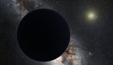 An artist's impression of Planet Nine.